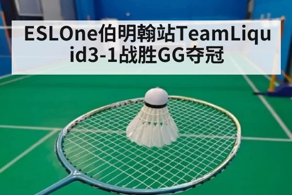 ESLOne伯明翰站TeamLiquid3-1战胜GG夺冠